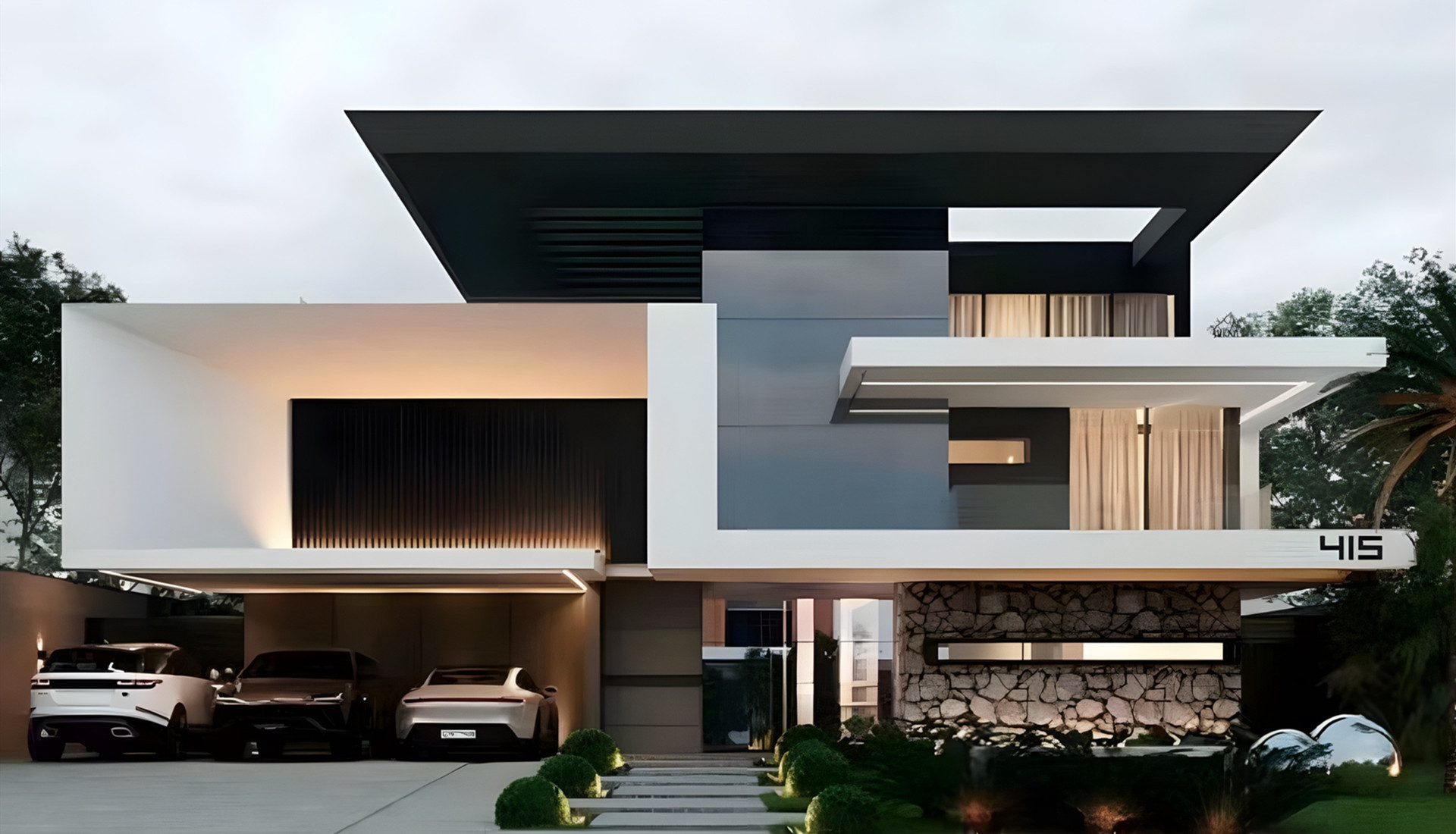 Steel and Wood Villa